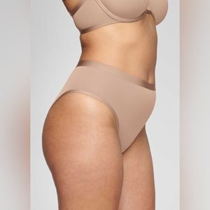 CUUP 2 Highwaist Mesh Taupe Underwear / High waisted undies US 4 (Small)